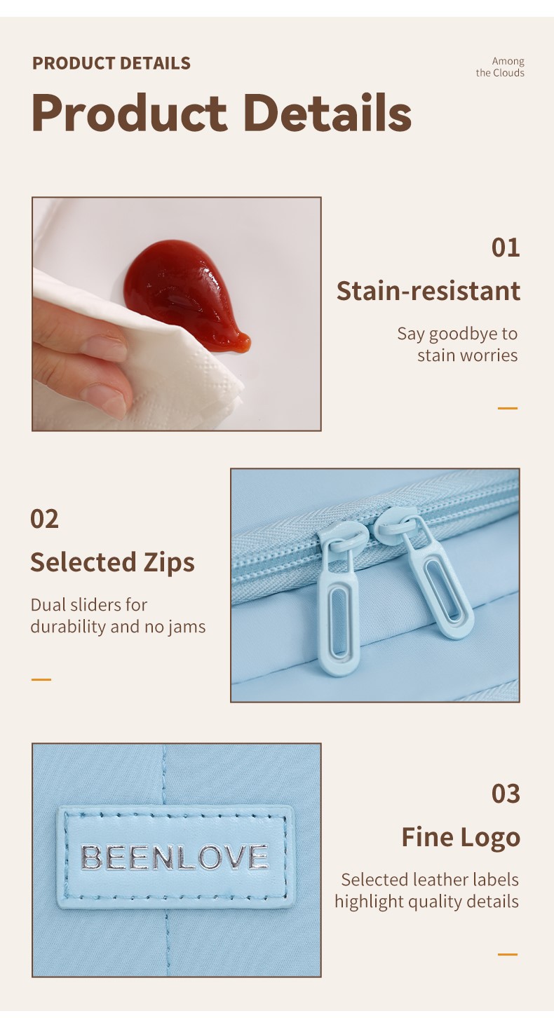 Multi-pocket square lunch bag-5